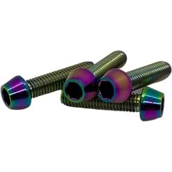 Bst-parts BST PARTS Kit Boulon De Potence Conique En Titane 4 Boulons Oil Slik M5x20mm