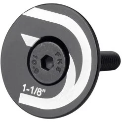 Deda-elementi Deda Elementi Flat Bouchon Supérieur Pour Jeu De Direction De 1 1/8", Noir