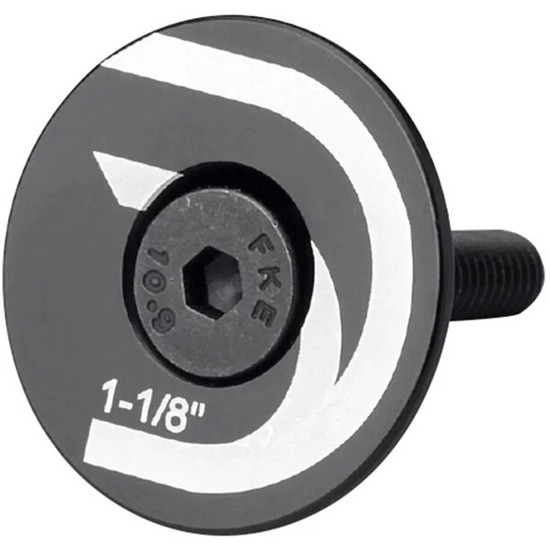 Deda-elementi Deda Elementi Flat Bouchon Supérieur Pour Jeu De Direction De 1 1/8", Noir