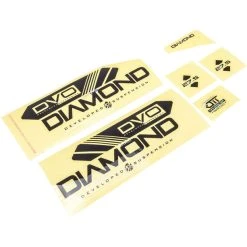 DVO Diamond 27.5" Kit De Décalcomanies Pour Fourche, Noir