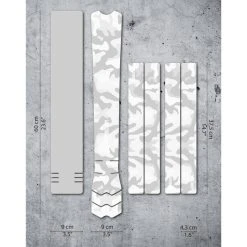 DYEDBRO Camo Kit De Protection De Cadre, Transparent/blanc