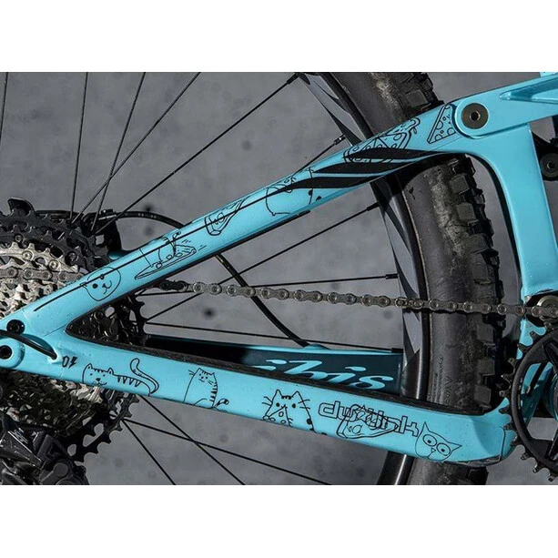 DYEDBRO Cats Kit De Protection De Cadre, Transparent/noir – Image 2