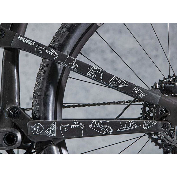 DYEDBRO Cats Kit De Protection De Cadre, Transparent/blanc – Image 4