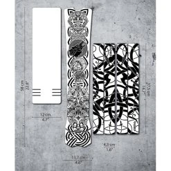 DYEDBRO Viking E-Bike Kit De Protection De Cadre, Transparent/noir