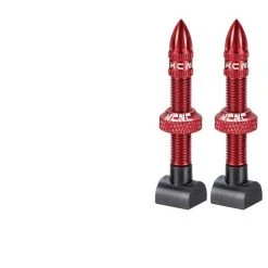 KCNC Aluminium Jeu Valve Tubeless 38mm, Rouge