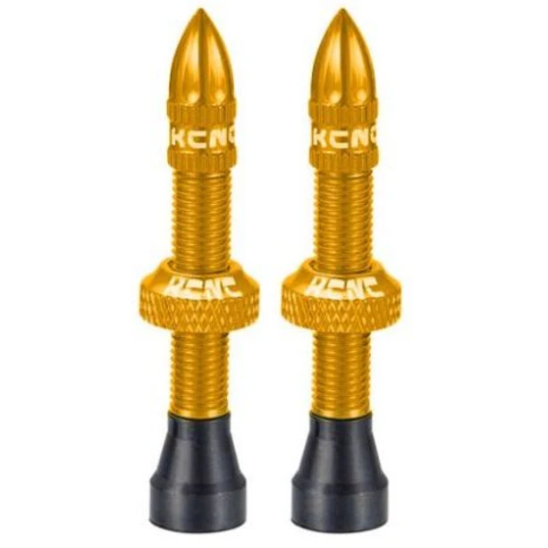 KCNC Aluminium Kit Valves Tubeless 50mm, Or
