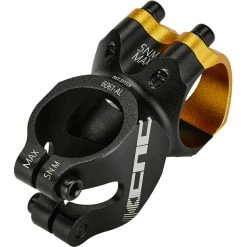 KCNC Fly Ride C Potence à Angle Ajustable Ø31,8mm, Noir/Or