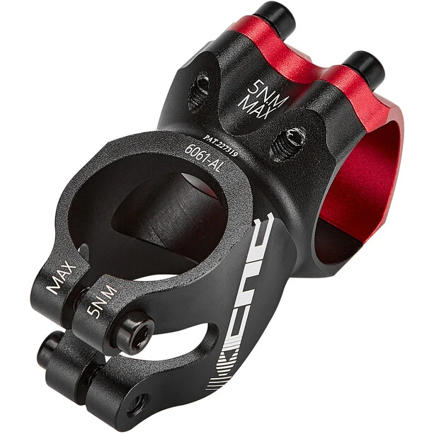 KCNC Fly Ride C Potence à Angle Ajustable Ø31,8mm, Noir/rouge
