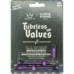 Peatys Peaty's X Chris King MK2 Valve Tubeless 60mm, Violet