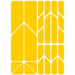 Riesel-design Riesel Design Re:flex Plus Autocollants Réfléchissant, Jaune