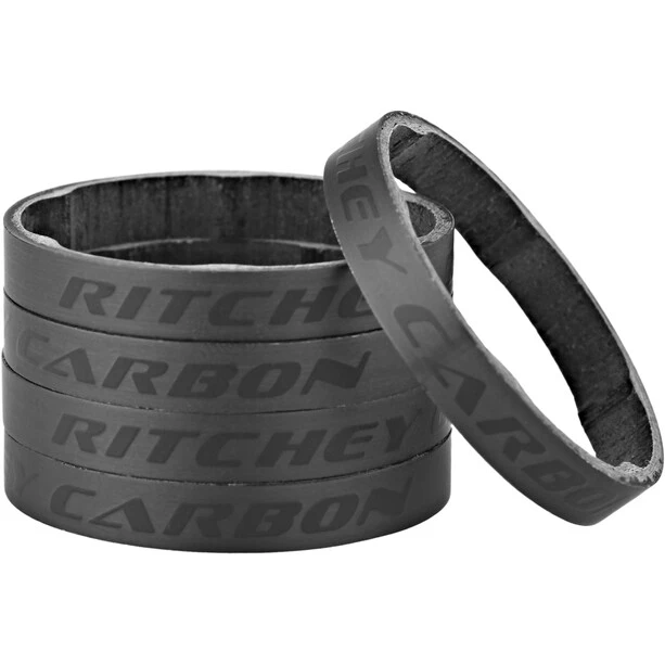 Ritchey WCS Entretoise Carbone 5mm 2 Pièces, Noir