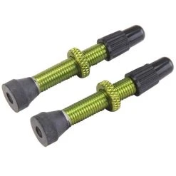 VAR Presta Valve Tubeless 35mm Aluminium 2 Pièces, Vert