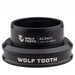 Wolf-tooth Wolf Tooth Premium Jeu De Direction Partie Inférieure 1 1/8" EC34, Noir