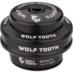Wolf-tooth Wolf Tooth Premium Jeu De Direction Partie Supérieure 1 1/8" EC34 16mm, Noir