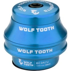 Wolf-tooth Wolf Tooth Premium Jeu De Direction Partie Supérieure 1 1/8" EC34 16mm, Bleu