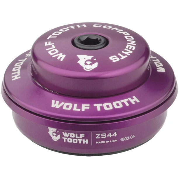 Wolf-tooth Wolf Tooth Jeu De Direction Partie Supérieure 1 1/8" ZS44 6mm Semi-intégré, Violet 1 Wolf-tooth Wolf Tooth Jeu De Direction Partie Supérieure 1 1/8" ZS44 6mm Semi-intégré, Violet