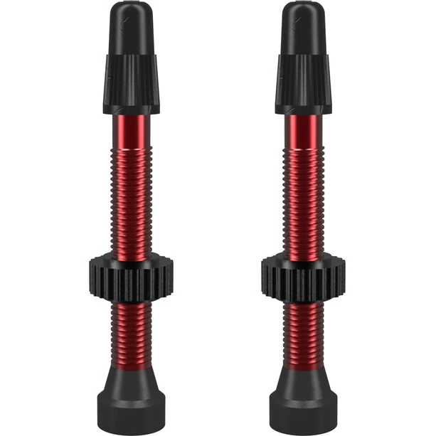 WTB Valve Tubeless Presta Aluminium 2 Pièces 46mm, Rouge